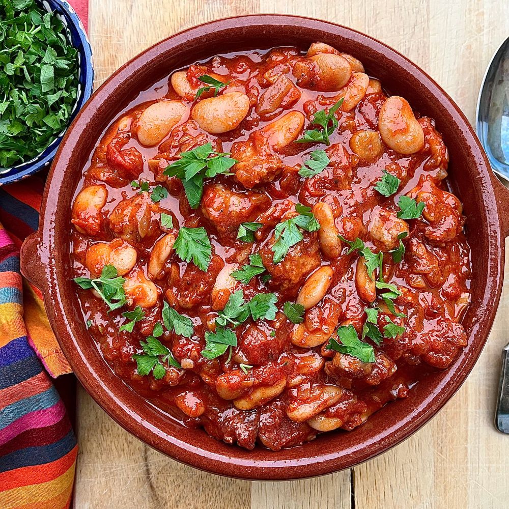 Frozen: Sausage polpette, fennel and butterbeans with red wine and tomato. Serves two